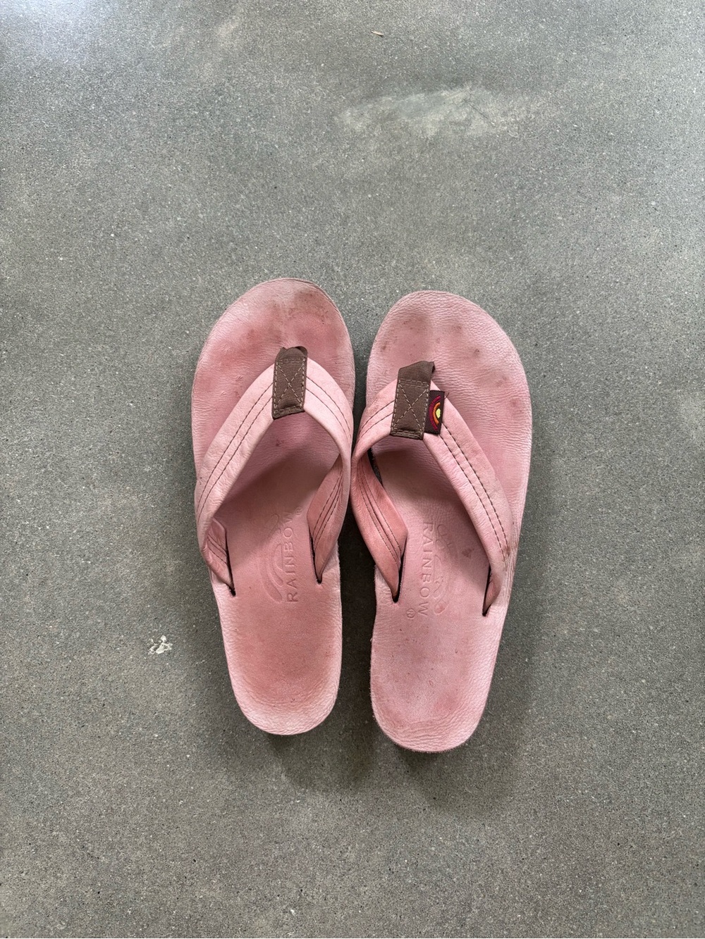 Rainbow Pink Flip Flop Sandals